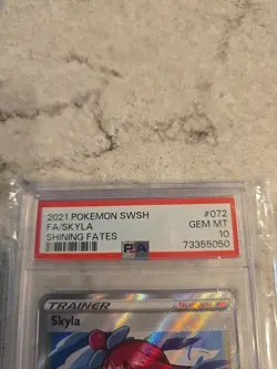 Pokemon Shining Fates #072 Skyla Full Art PSA 10 GEM MT FREE SHIPPING  - Image 2
