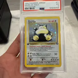 1999 Pokemon Jungle #11 Snorlax Holo 1st Edition PSA 5 EX NEWLY GRADED - Image 3