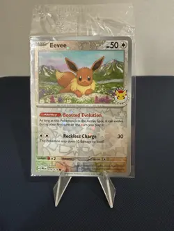 Eevee 074/131 Reverse Holo Promo Pokemon Day Stamped Promo 2025 Sealed - Image 1