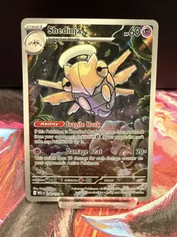 Pokemon Mega Evolution Shedinja Illustration Rare #144/132 - Image 1