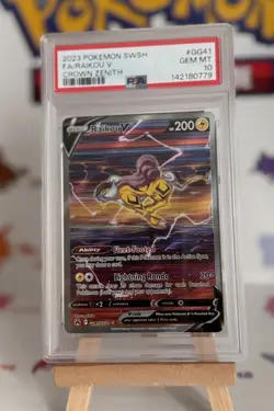 2023 Pokemon Sword & Shield GG41 Full Art Raikou V Crown Zenith PSA 10 ! - Image 1