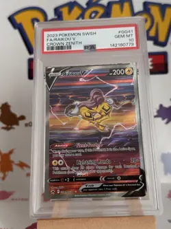 2023 Pokemon Sword & Shield GG41 Full Art Raikou V Crown Zenith PSA 10 ! - Image 2