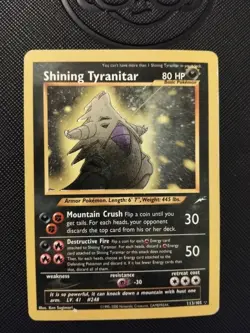 Pokemon Card Shining Tyranitar HOLO - Neo Destiny - 113/105 - ENG - Image 1
