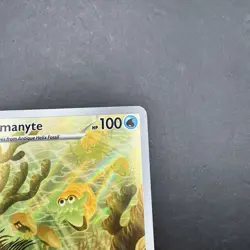 Pokemon 180/165 Omanyte Scarlet & Violet 151 Holo Illustration Rare Card Tcg LP - Image 5