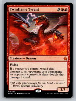 Twinflame Tyrant - #97 - Foundations Mythic - Near Mint or Better - Image 1
