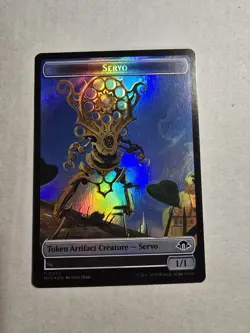 Phyrexian Wurm (0017) // Servo (0033) Double-Sided Token - Foil x1 - Modern Hori - Image 2