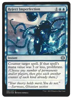 Reject Imperfection [Foil] #67 Magic Phyrexia All Will Be One - Image 1