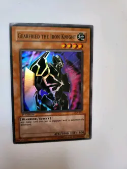 Yugioh - Gearfried The Iron Knight - Super Rare Unlimited Ed. PSV-101 HP - Image 1