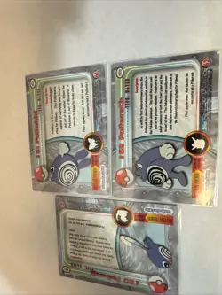 Topps 1999 Poliwag Poliwhirl Poliwrath Holo Rare Pokemon TV Animation Edition - Image 2