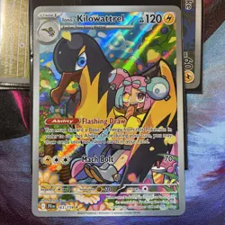 lono's Kilowattrel 163/159 Illustration Rare Holo Pokemon Card NM Condition - Image 1