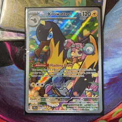 lono's Kilowattrel 163/159 Illustration Rare Holo Pokemon Card NM Condition - Image 3