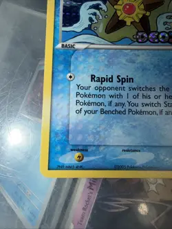 Pokemon Staryu EX Deoxys Card 77/107 Reverse Holo Stamped - Image 2