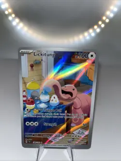 Pokemon TCG Lickitung 180/162 IR Illustration Rare Temporal Forces - Image 1