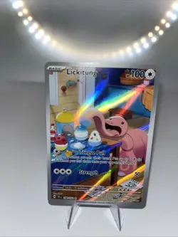 Pokemon TCG Lickitung 180/162 IR Illustration Rare Temporal Forces - Image 3