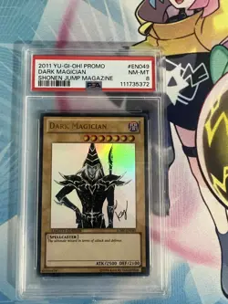Dark Magician JUMP-EN049 Ultra Rare PSA Graded 8 Yugioh TCG - Image 1