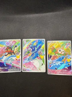 First Partner Illustration Collection Series 1 Gen 7 Alolan Pokemon TCG Set- NM - Image 2