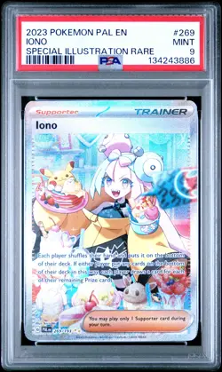 2023 Pokemon Pal En-Paldea Evolved #269 Iono Special Illustration Rare PSA 9 - Image 1