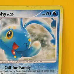 MANAPHY LV.20 ( 3/17 ) Swirl Holo 2007 Pokemon/ Nintendo Card - Image 4
