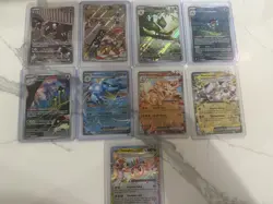 Pokemon TCG Illustration Rare & EX Cards Lot Of 9 - Image 1