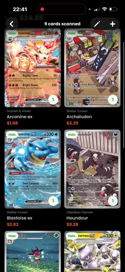 Pokemon TCG Illustration Rare & EX Cards Lot Of 9 - Image 2