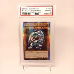 Blue Eyes White Dragon PSA10 25th Asia Prismatic Secret YuGiOh Card - Image 4