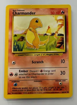 Charmander 46/102 Base Set Pokemon Card - Image 1