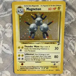 Magneton 9/130 Base Set 2 Holo Rare 60 HP Stage 1 Wizards Pokemon Card 1999 - Image 1