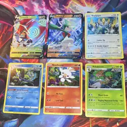 Pokemon SWSH Promo card lot 6 cards Orbeetle V, Gallade V, Regigigas, Inteleon - Image 1