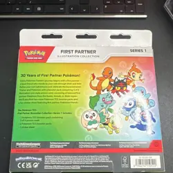 Pokemon TCG First Partner Illustration Collection Series 1 Box w/ 3 Promo Cards - Image 2