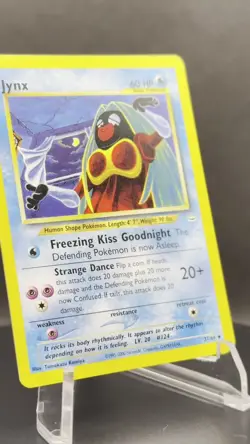 💧✨ Pokemon TCG – Jynx 31/64 – Neo Revelation – Vintage Error Card – MP - Image 2