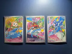 Pokemon First Partner Illustration Collection 3 card gen 7 Alola Set NM - Image 1