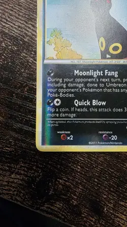 Pokemon TCG Umbreon 22/95 Call of Legends Reverse Holo Card - Image 5