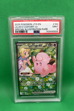 PSA 9 2025 POKEMON JTG EN-JOURNEY TOGETHER #184 LILLIE'S CLEFAIRY ex SPECIAL - Image 1