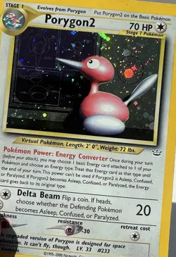 Pokemon Porygon2 12/64 Holo Rare Neo Revelation WOTC Vintage - Image 3