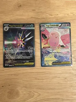 Mega Starmie ex SIR & Mega Clefable ex SIR Perfect Order English NM Pokemon TCG - Image 1