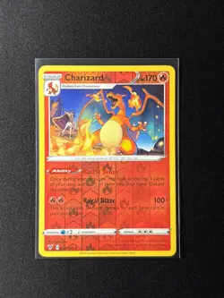 Charizard 025/185 - Reverse Holo - SWSH04: Vivid Voltage - Rare - NM - Pokemon - Image 1