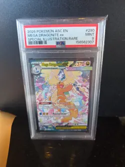 2026 Pokemon Ascended Heroes Mega Dragonite EX SIR Holo PSA 9 #290/217 - Image 1