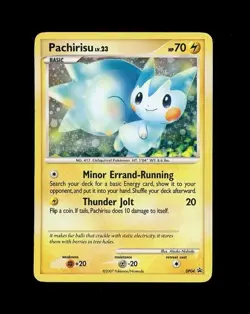 2007 Pokemon BLACK STAR PROMO DIAMOND & PEARL PACHIRISU HOLO DP04! MP - Image 1