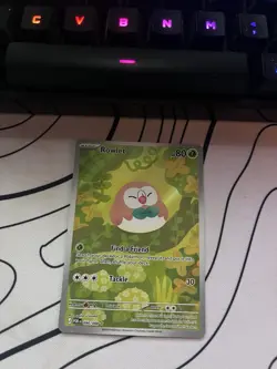 Pokemon TCG Holo EX Card Lot 10 Cards Piplup Flygon Meowth EX Genesect EX Rowlet - Image 5