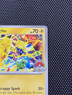 Pikachu SVP 225 World Championship 2025 Scarlet & Violet Promo Pokemon Card NM - Image 2