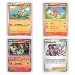 4x Chimchar 31 Scarlet Violet Series Twilight Masquerade 2024 Pokemon Cards TCG - Image 1