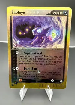 Pokemon Sableye 10/100 Sandstorm Reverse Holo 60 HP Basic 2003 Card - Image 1