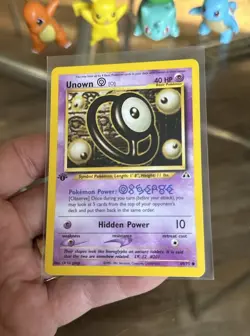 Unown O Neo Discovery Pokemon TCG 1st First Edition Card #69/75 - Image 1