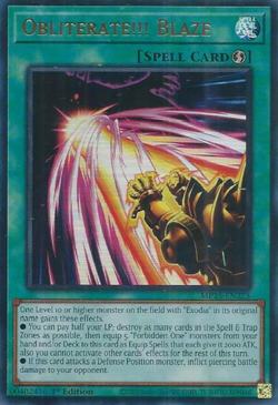 Yugioh - Obliterate!!! Blaze - MP25-EN225 - Ultra Rare - NM/M - Image 1