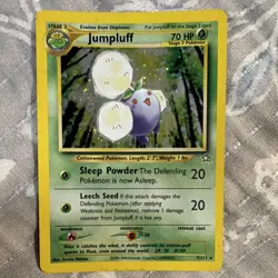 Jumpluff 7/111 Neo Genesis 1st Edition Holo Rare 70 HP Stage 2 Pokemon Card 2000 - Image 1