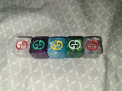 MTG Magic 5 Planechase Planar Die Dice Set All 5 Colors March of the Machines - Image 2