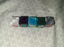 MTG Magic 5 Planechase Planar Die Dice Set All 5 Colors March of the Machines - Image 3