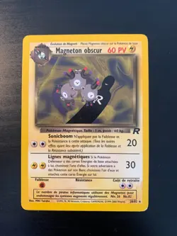 Carte Pokemon : Magneton Obscur 28/82 Team Rocket Wizards Francaise - Image 1
