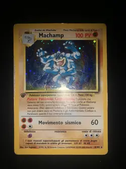 carta pokemon Machamp Prima Edizione 1 Ed ita Holo set base 8/102 italiana - Image 1