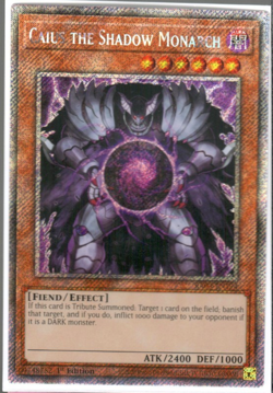 YUGIOH CAIUS THE SHADOW MONARCH RA03-EN194 PLATINUM RARE 1ST ED NM - Image 1